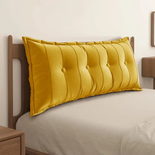 Vista 12 de WOWMAX Almohada rectangular para cabecero, almohada para respaldo de cama, almohada para sentarse en la cama, almohada de apoyo para la espalda