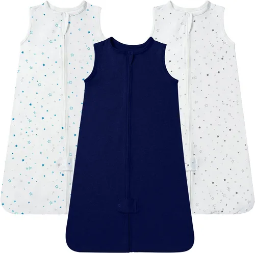 Vista 41 de TotAha - Saco de dormir para bebé de 0 a 3 meses, paquete de 3 unidades, ligero, súper suave y seguro, manta vestible para bebé, bolsa de dormir