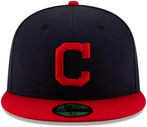 Vista 2 de New Era 59Fifty - Gorra auténtica de los Cleveland Indians, color azul marino