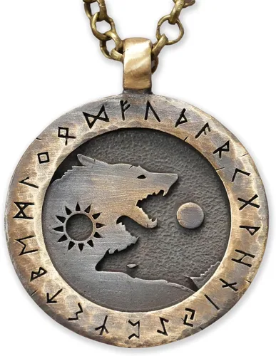Vista 43 de Collar Yin Yang para hombre, joyería colgante de alta calidad de aspecto antiguo, regalos de Yin Yang, joyería vikinga para hombres