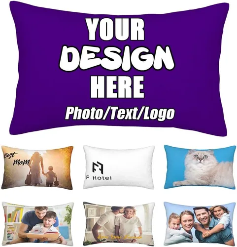 Vista 31 de Funda de almohada decorativa personalizada con foto de pareja, funda de cojín decorativo personalizada, fundas de almohada personalizadas