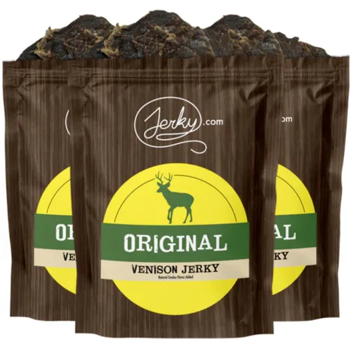 Vista 13 de Jerky 's Exotic Teriyaki Venison Jerky - Bocadillos de carne de caza salvaje, aperitivos exóticos, ricos en proteínas, totalmente naturales, sin