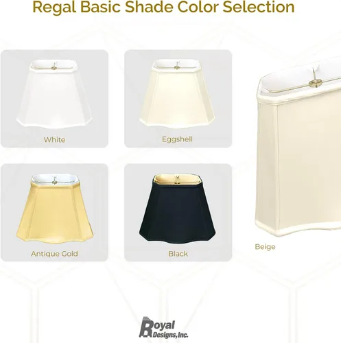 Vista 5 de Royal Designs BS-747-16AGL - Pantalla rectangular para lámpara básica, color dorado antiguo, 7 x 9 pulgadas x 16 pulgadas x 12.25 pulgadas