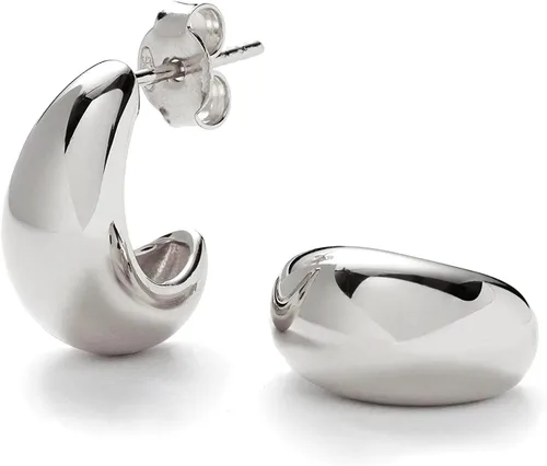 Vista 119 de Aretes de aro gruesos de oro para mujer, chapados en oro de 14 quilates, aretes de aro triple, hipoalergénicos, a la moda, aretes de aro gruesos