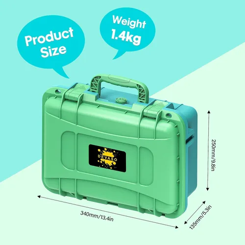 Vista 5 de Carrying Case for Nintendo Switch Travel Case, Professional Deluxe Waterproof Case Soft Lining Hard Case for Nintendo Switch OLED Model Console
