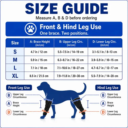 Vista 4 de Dog Knee Brace for Torn ACL/CCL, Hind Leg Support for Dogs (L)