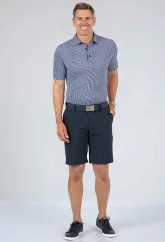 Vista 3 de IBKUL Polo de manga corta para hombre con protección solar UPF 50+ Icefil Cooling Tech Mini Check 94754
