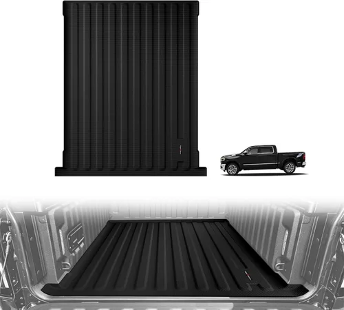 Vista 21 de TripleAliners - Tapete para caja de camioneta (de ejes) de 5 pies, encaje perfecto para pick-up de carga, accesorio de protección de vehículo