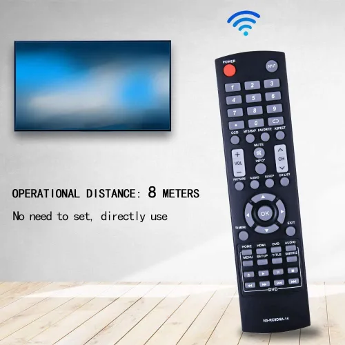 Vista 2 de PZL NS-RC9DNA-14 Reemplazo para Insignia TV LED DVD Combo Control remoto NS-28DD220NA16 NS-32DD200NA14 NS-24ED310NA15B NS-32DD310NA15 NS-32DD220NA16