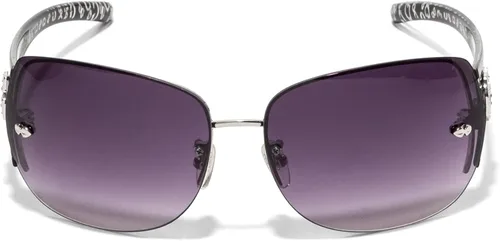 Vista 2 de GUESS Factory Rimless Shield - Lentes de sol para mujer, Oro Rosa