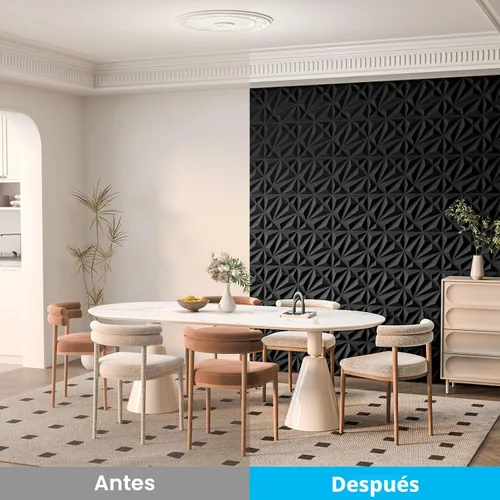 Vista 3 de Art3d Paquete de 33 Paneles de Pared 3D para Decoración de Pared Interior, Paneles de Pared de PVC con Textura de Diamante para Sala de Estar