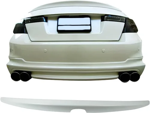 Vista 10 de IKON MOTORSPORTS Alerón de maletero compatible con Honda Accord Sedan 2008-2012 de 4 puertas, estilo de fábrica pintado #B552P Bali Blue Pearl ABS