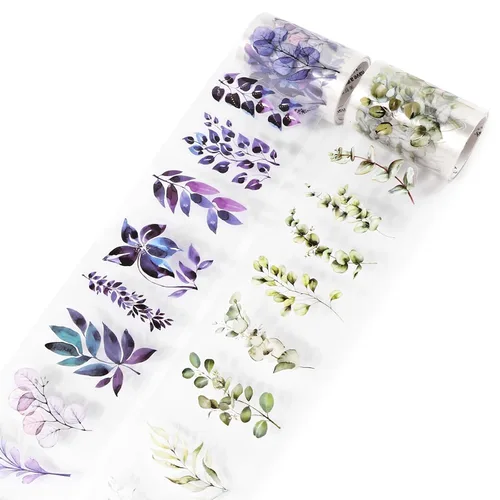 Vista 8 de Cinta Washi, cintas de PET para álbumes de recortes (azul y rosa)