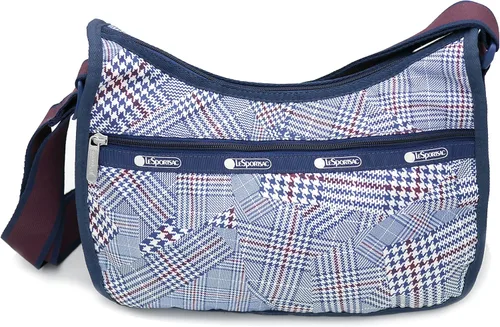 Vista 2 de LeSportsac Bolso bandolera clásico Hobo en cuadros rompecabezas, Cuadros rompecabezas