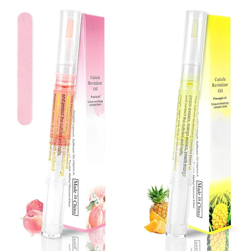 Vista 10 de 2 bolígrafos de aceite de cutícula para uñas, bolígrafo de aceite de uñas para cuidado de uñas, aceite de cutícula para uñas con lima de uñas Sabor
