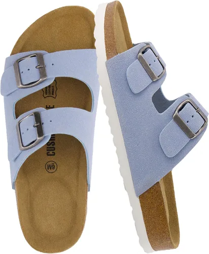 Vista 13 de CUSHIONAIRE Lane Cork Slide Women's Sandals, Comfortable Sandals for Women Negro