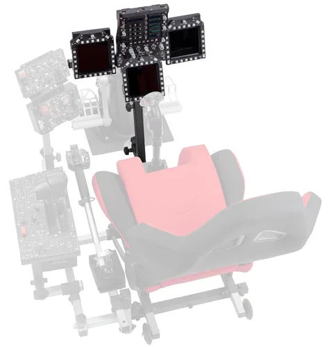 Vista 5 de SimFab Flight Sim Add-on Kit MFD Holder Bracket Assembly Kit. Compatible with Thrustmaster MFD cougar bezels. WinWing MIP bezels or active displays.