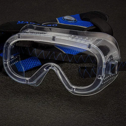 Vista 7 de Neiko 53874A - Gafas protectoras de seguridad antivaho con visión amplia, extrasuaves, ajustables y ligeras, transparentes