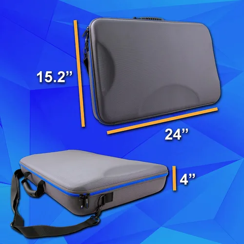 Vista 2 de CASEMATIX Funda de viaje compatible con Numark Mixstream Pro Plus, controlador de DJ independiente Mixstream Pro Go, mezcladores Numark NV2 Serato