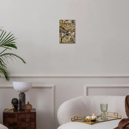 Vista 2 de ART.COM Lienzo decorativo para pared El jardín de las delicias terrenales por Hieronymus Bosch, 12 x 18 pulgadas