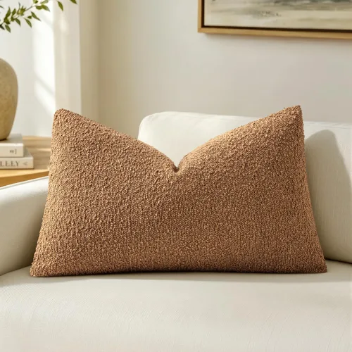 Vista 9 de MIULEE Funda de almohada texturizada con diseño de boucle, color azul aguamarina, funda de almohada lumbar sólida, decorativa de primavera, suave