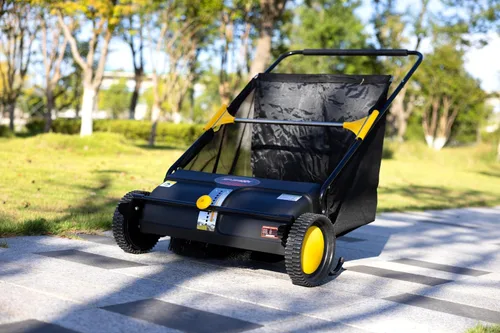 Vista 4 de SPLENDOR LS-650A2 - Barredora de césped de 26 pulgadas para caminar y empujar, barredora de jardín, barredora de caminos