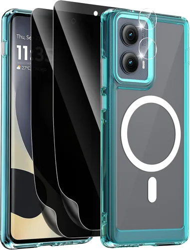 Vista 19 de Funda magnética para Motorola Edge 2026, con 2 protectores de pantalla de privacidad + 1 protector de lente de cámara, [no amarillento]