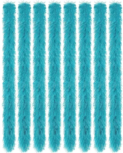 Vista 43 de Jexine Boas de plumas artificiales en masa, boas esponjosas para decoración de disfraces de boda, vestidos, suministros para fiestas de té