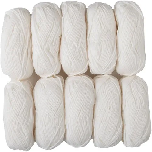 Vista 28 de Knit Picks Wool of the Andes Tan - Paquete de hilo de lana 100% para tejer Almendra