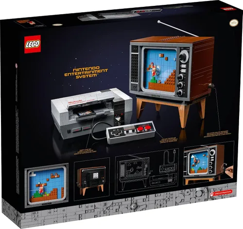 Vista 6 de LEGO Super Mario Nintendo Entertainment System 71374 Set de Construcción de Juego, Kits de Modelo para Adultos para Construir, Actividad Creativa