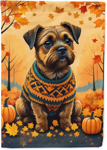 Vista 51 de Caroline's Treasures DAC1001GF Affenpinscher - Bandera decorativa para jardín de otoño, decoración para patio exterior, patio, parterres