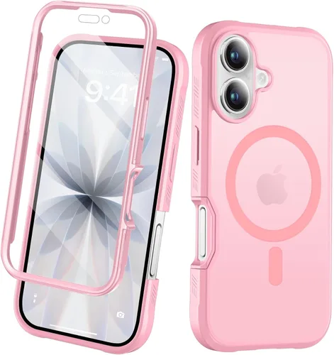 Vista 7 de Funda para iPhone 15 de cuerpo completo, protector de pantalla integrado, con protector de lente de cámara, [antiamarilleamiento], funda protectora
