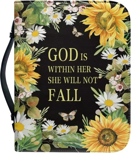Vista 41 de Cubierta de la Biblia de diseño personalizado Funda de libro con cremallera de cuero PU Funda de transporte de Biblia multifunción Regalo