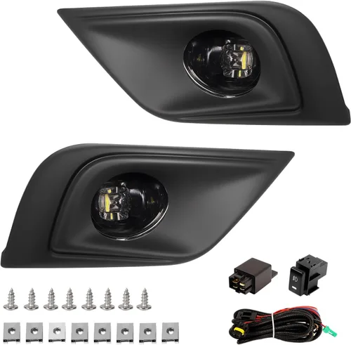 Vista 17 de Luces antiniebla de conducción compatibles con lámparas de parachoques delantero Honda CRV 2007 2008 2009 con bombillas halógenas H11 de 12 V 55 W
