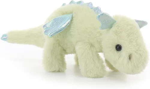 Vista 4 de Apricot Lamb Matcha Dragón Acostado Animales de Peluche para Niños, Juguetes de Peluche Suaves y Lindos para Bebés Niñas y Niños, 11 Pulgadas