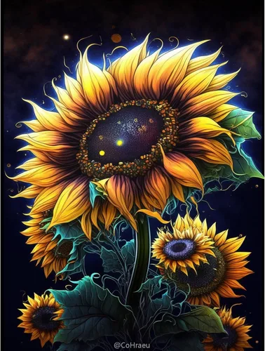 Vista 18 de CoHraeu Pintura de diamantes 5D con diseño de luna y gato nocturno por números, kit de pintura con diamantes, arte de cristal, manualidades, taladro
