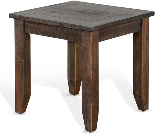 Vista 8 de Pemberly Row Mesa auxiliar de madera de caoba de 14" en hoja de tabaco