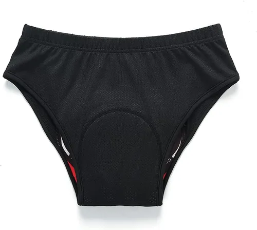 Vista 6 de WOSAWE Calzoncillos acolchados de gel 3D para hombre, ropa interior transpirable de compresión para bicicleta MTB