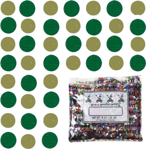 Vista 215 de Confetti Circle 1/4" Negro, Azul Marino Combo - 2 bolsas de media onza (1 oz) (8550/9971)