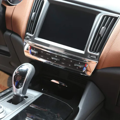 Vista 4 de YIWANG - Botón de control central para coche, color cromado ABS