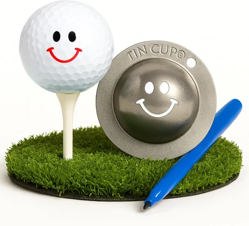 Vista 9 de Tin Cup Plantilla de marcador de pelota de golf, herramienta de personalización premium para golfistas, marcador de pelota de diseño personalizado