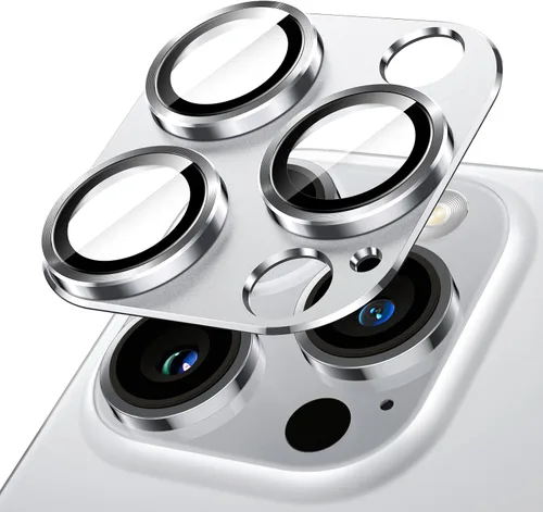 Vista 8 de JETech Protector de lente de cámara para iPhone 14 Pro de 6.1 pulgadas y iPhone 14 Pro Max de 6.7 pulgadas, cubierta de anillo de vidrio templado