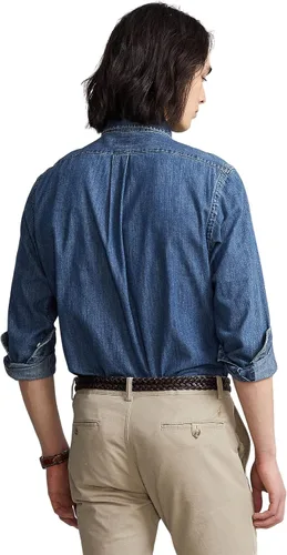 Vista 2 de Polo Ralph Lauren Camisa deportiva de mezclilla de ajuste estándar para hombre