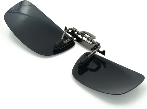 Vista 4 de Cycling Sport Polarized Clip-on Flip up Metal Clip Sunglasses Lenses Glasses Unbreakable Driving Fishing Outdoor