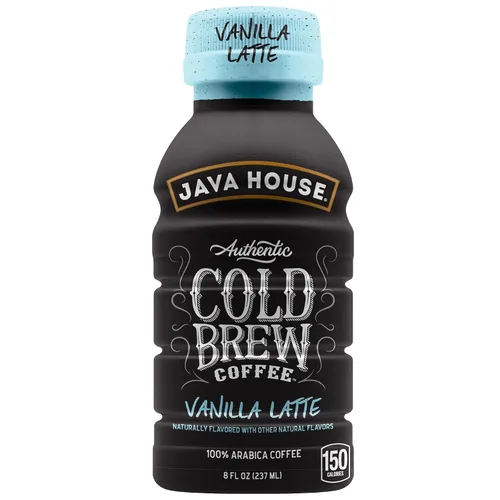 Vista 10 de Java House Botellas de café frío listas para beber, café con leche de caramelo salado, paquete de 12 botellas de 8 onzas, 100% café arábica