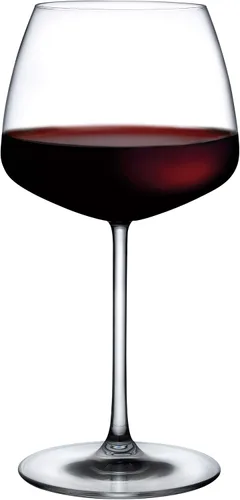 Vista 2 de NUDE Mirage - Juego de copas de vino de cristal rojo y blanco, cristal sin plomo, copas de tallo únicas, copas de vino, juego de 2 Mirage (26.75 Oz)