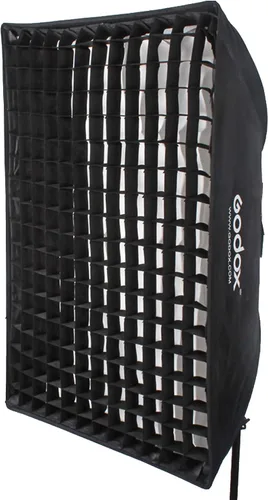 Vista 12 de Godox 8.7 in x 35.4 in 8.6 "x 35.4" Tira de colmena Honeycomb Grid Softbox Bowens Mount para Godox Flash Light y otras luces de flash de estudio