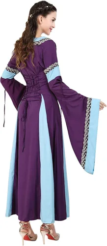 Vista 105 de Kranchungel - Vestidos renacentistas de estilo medieval/irlandés/campesino para mujer; disfraz de hada, para bailes