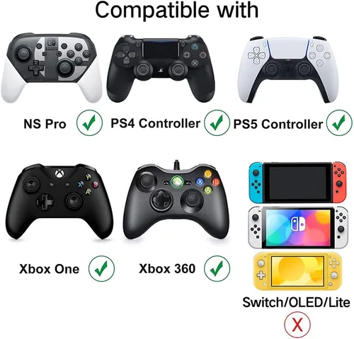Vista 7 de PERFECTSIGHT Lindas tapas de agarre para el pulgar para PS5PS4Xbox One (Series X, S)Nintendo Pro Controller, Steam Deck, Anime Thumbsticks Joystick