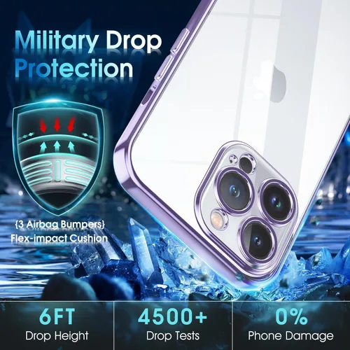 Vista 525 de Supdeal Funda cristalina transparente para iPhone 11, [No se amarillea] [Protección de la cámara] [Probado contra caídas de grado militar] Funda